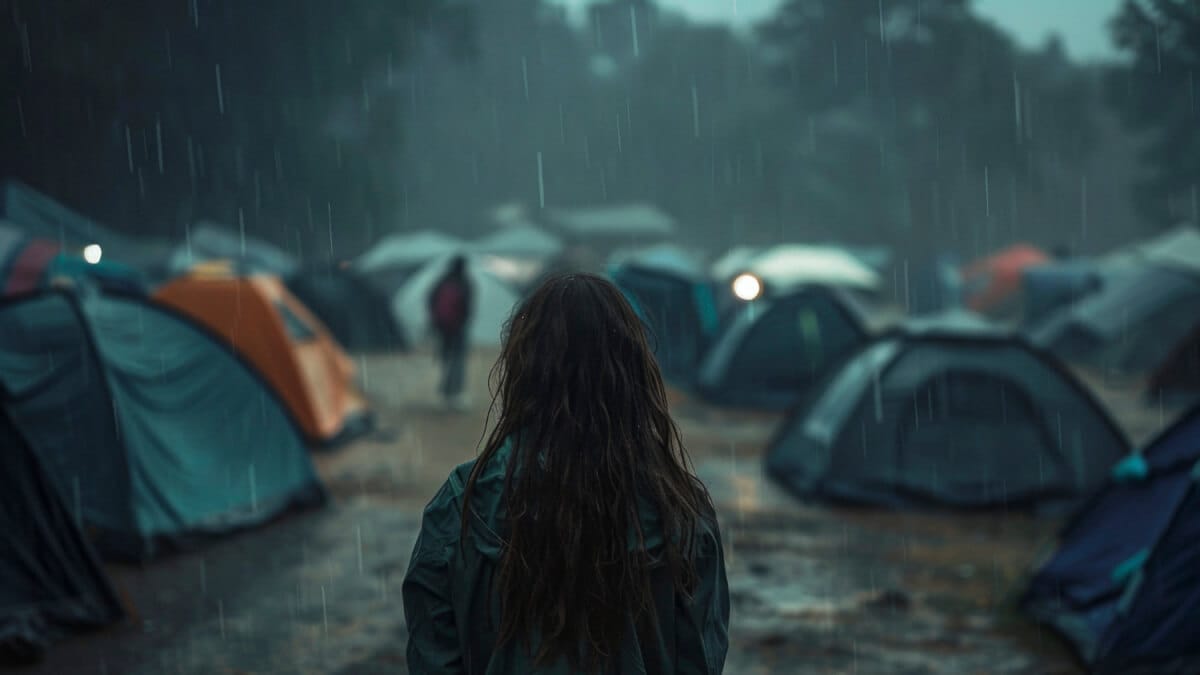 Dåligt väder på camping – så underhåller du dig! illustration