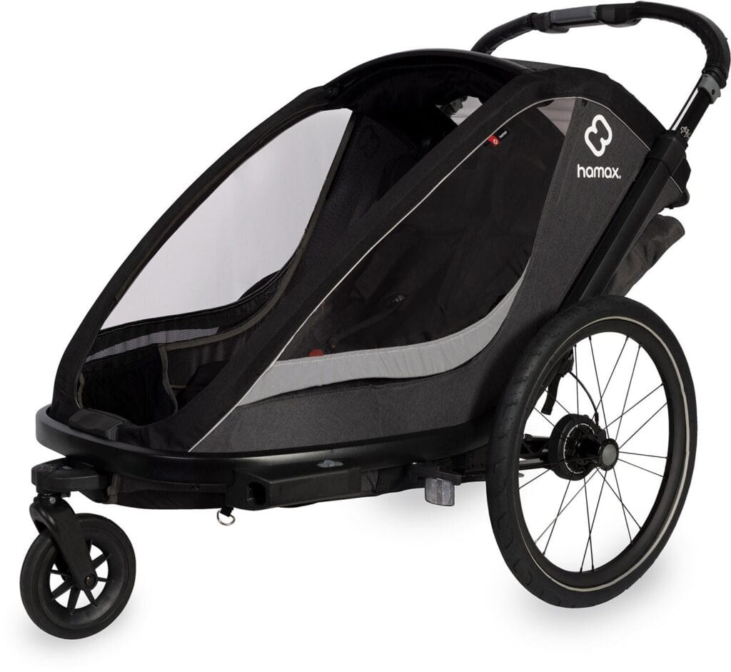 Hamax Cocoon Cykelvagn, Grey/Black