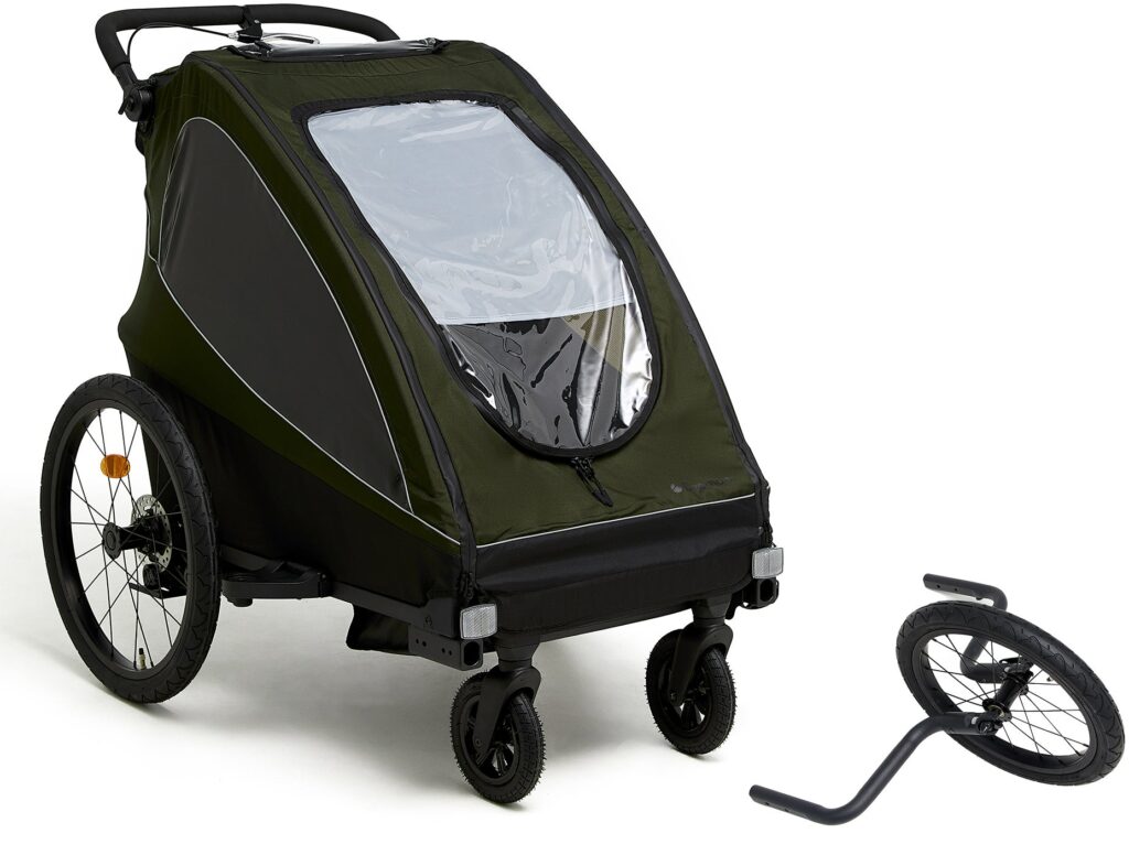 Beemoo Activity Sport Cykelvagn Inkl. Joggingkit, Green