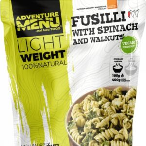 Adventure Menu Fusilli with Spinach and Walnuts (Large Portion) Nocolour