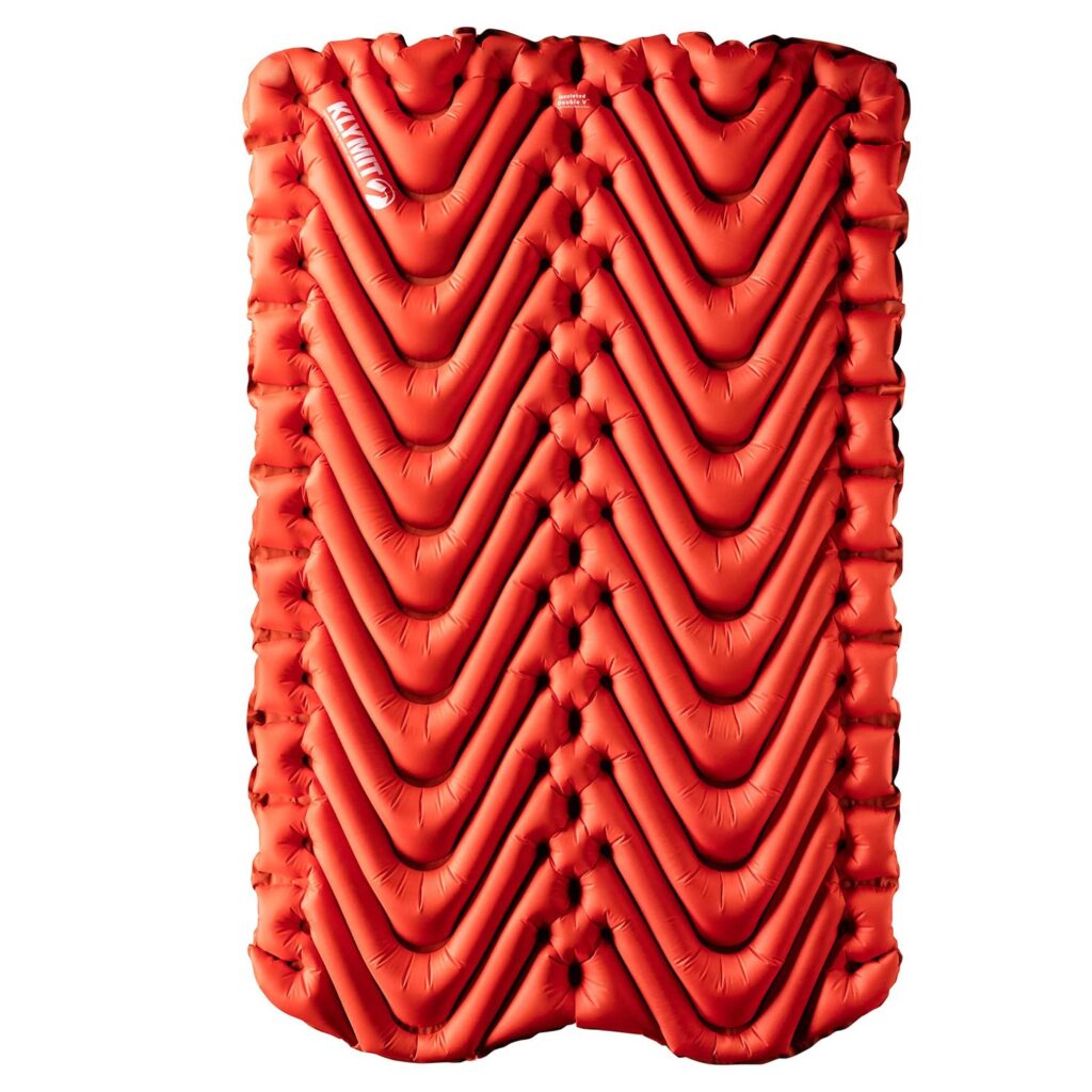 KLYMIT INSULATED DOUBLE V SLEEPING PAD red, liggunderlag dubbelt