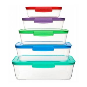 Matlådor, 5 st i olika storlekar, SISTEMA NEST IT LARGE, Klar / Mix