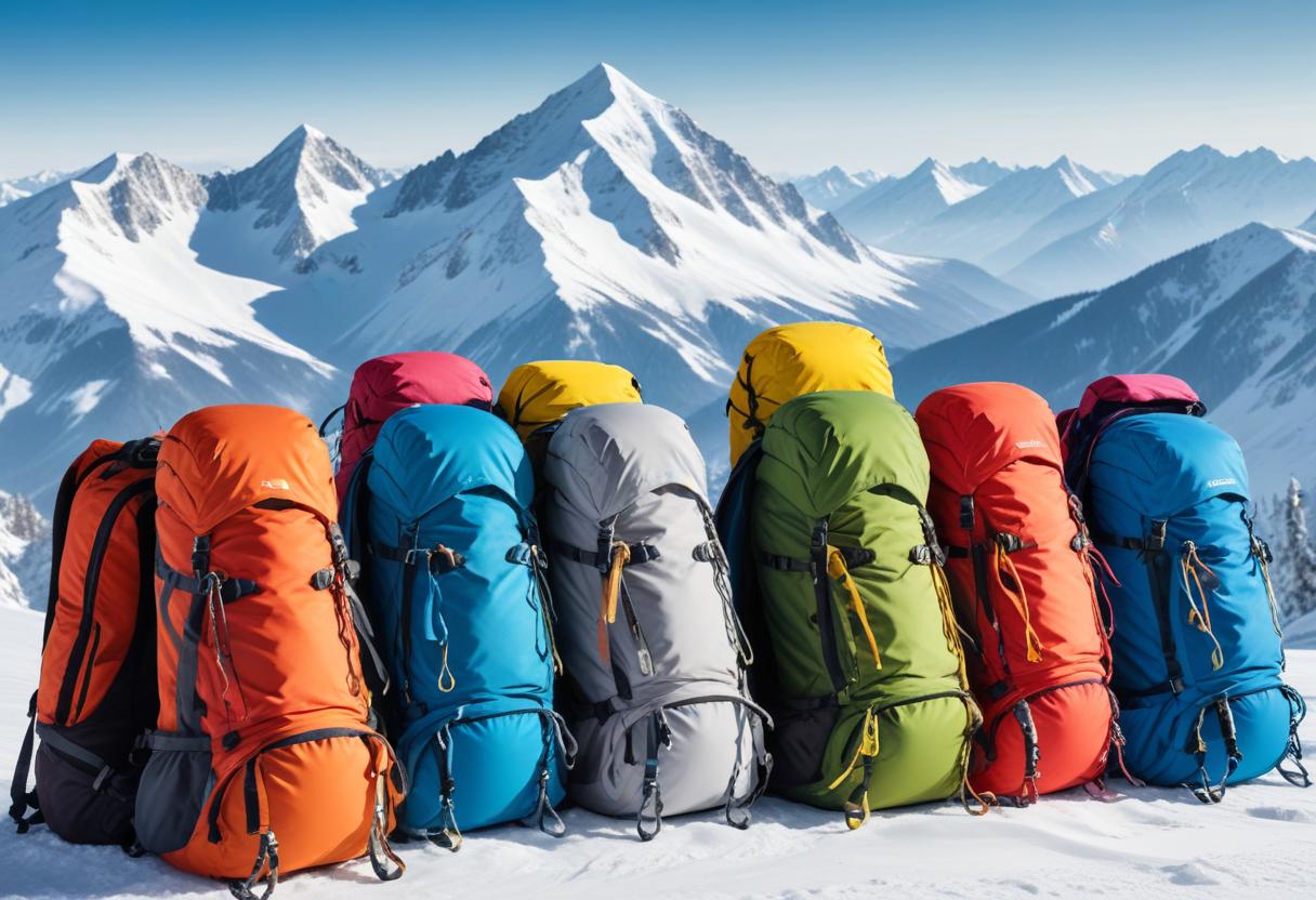 Skidryggsäck illustration