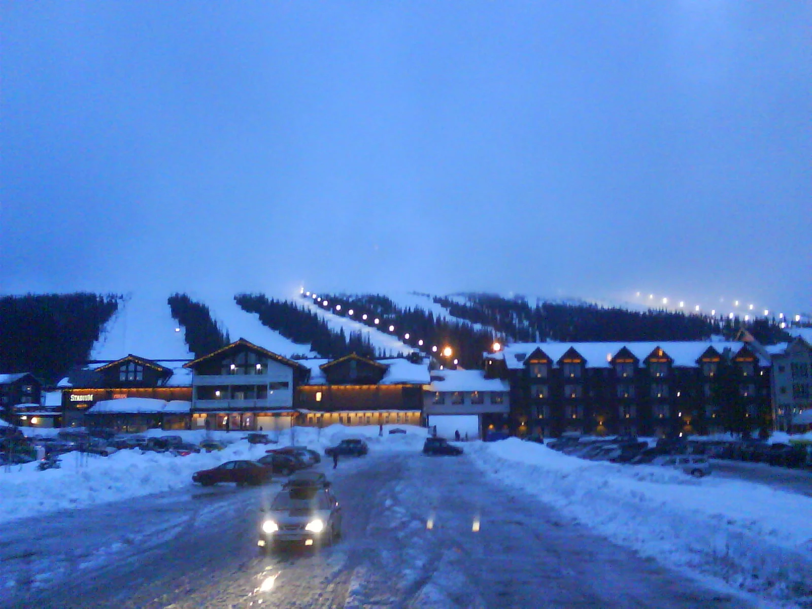 Lindvallens skidområde vid Sälen i Sverige